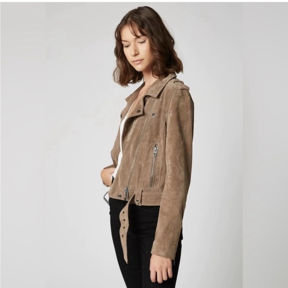 Blank NYC Suede Tan Biker Jacket - Picture 2 of 9